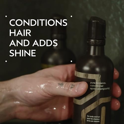 Aveda Men Pure-Formance Conditioner | Lightweight Conditioner for Men’s Hair | Adds Shine | Scalp Care, 10.1 Fl Oz