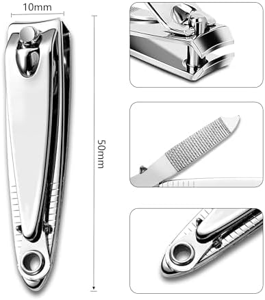 Nail Clippers with File Bulk - 24 Pack Multipack for Women & Men, Swing-Out Nail Cleaner, 2.36-Inch Fingernail Clippers Attached Filer, Durable Small Mini Clippers Bulk (24 Count)