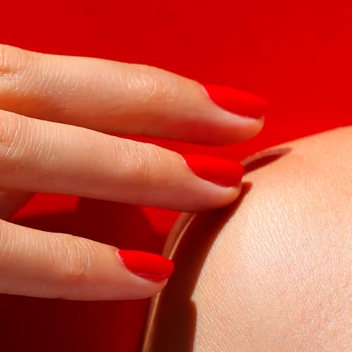 Manucurist Green Poppy Red - Red Nail Polish - 9-Free, Vegan and Plant-Based - Quick Dry Manicure - Non Toxic - Made in France - 0.5 fl oz