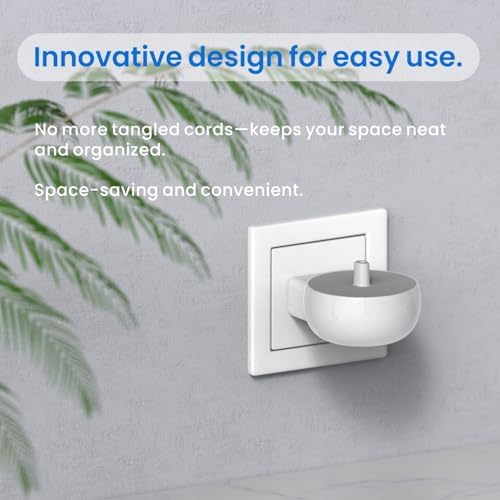 2-in-1 Wall Charger for Oral-B Braun Electric Toothbrush, Charger Base for Oral B Genius Pro Smart Vitality Kids io2 io3 io4 io5 io6 Serie, IPX5, White