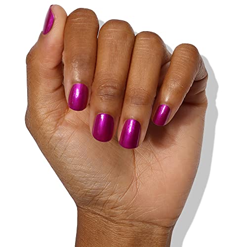 LONDONTOWN lakur Nail Polish - Chip-Resistant, Non-Toxic, Conditions & Hydrates Nails | Shimmery Grape Purple, Alexa, Let's Dance!, .40 fl oz