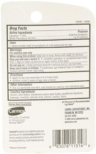 Carmex - Lip Moisturizing Tube, Original Balm - 0.35 Oz (3 each) Body Care/Beauty Care/Bodycare/BeautyCare...