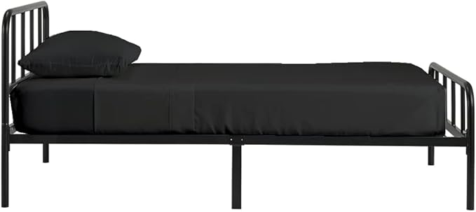 4-PC Fitted Sheet 30x80, 100% Cotton - Perfect for Narrow Twin/RV Bunk/Camping Cot/Guest Bed, Fits Upto 4-8" Deep Mattress - Charcoal Solid