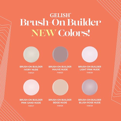 Gelish Brush-On Builder Gel - Gel Nail Polish, Professional Nail Colors, Long-Lasting Soak Off Essentials, Salon Quality Manicure at Home, UV/LED Cure For Gel Nails