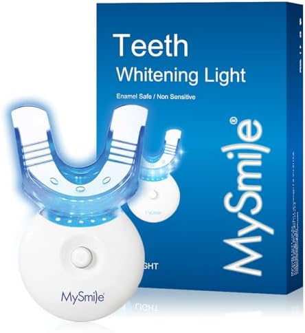 MySmile Teeth Whitening Light with Mouth Trays- 5LED Powerful Accelerator Light Integrated with Smart Timer and Long Lasting Batteries(Teeth Whitening Gel Not Included)