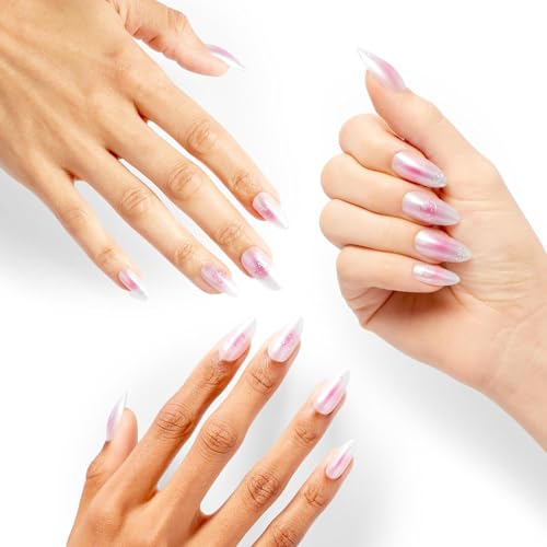 OPI xPRESS/ON Press on Nails | Long Almond Shape Nail Art | 30 Count With Glue | Instant Gel-Like Salon Manicure | Hello Kitty Limited Edition Collection