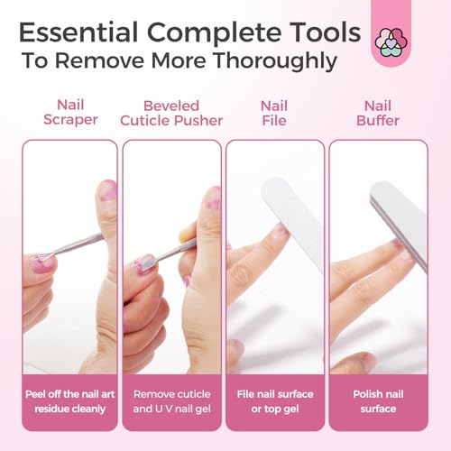 SAVILAND Nail Polish Remover Machine:Gel Polish Revmover Steam Quick Remove Gel Acrylic Nail Remover | Dip Powder Remover Gentler Portable U V Gel Nail Electric Nail Polish Remover Nail Salon Home DIY