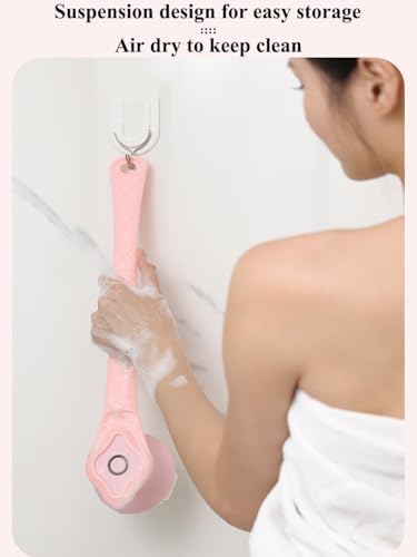 Electric Body Brush for Shower, Rotating Back Scrubber, Waterproof Rechargeable, Deep Cleansing