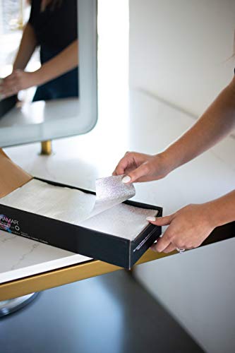 FRAMAR 5x12 Silver Embossed Pre Cut Hair Foils For Highlighting – Hair Foil For Hair Highlighting, Highlight Foils For Hair, Non Slip - 500 Foil Sheets