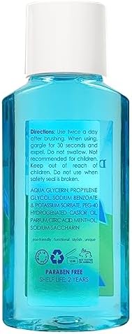Mouthwash Travel Size, Portable Original Mint Mini Mouthwash Bulk, 35ml/1.2oz (24Pack, Mint)