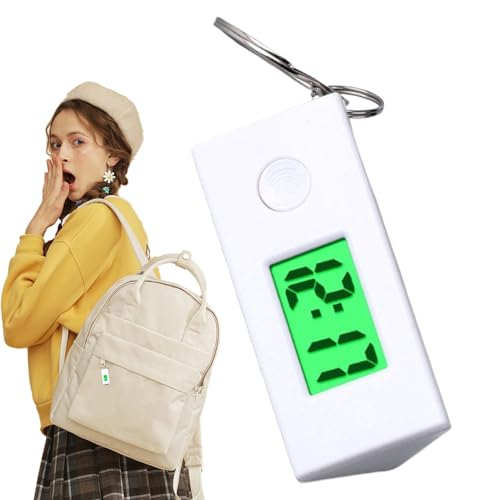Keychain Clock - 5.6x2.1x2.3cm Pocket Watch Clip, Lightweight Electronic Timepiece | Dynamic Activity Student Sports Accessory For Teens Adults Kids Portable Mini Digital Keyring Watch Gadget
