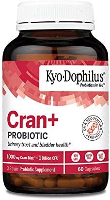 Kyo-Dophilus Cran+ Probiotic, Urinary Tract and Bladder Health*, 60 Capsules