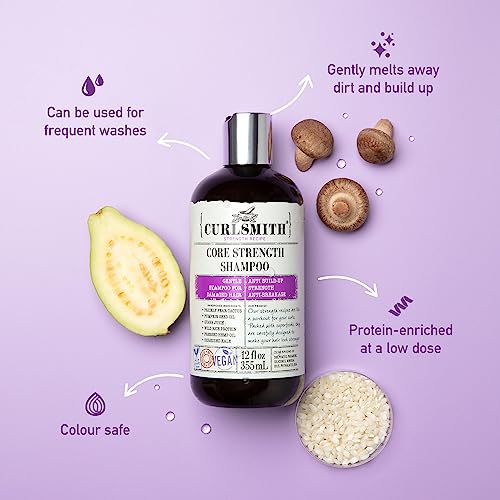 CURLSMITH – Core Strength Shampoo, Gentle Protein-Rich for Frequent Use