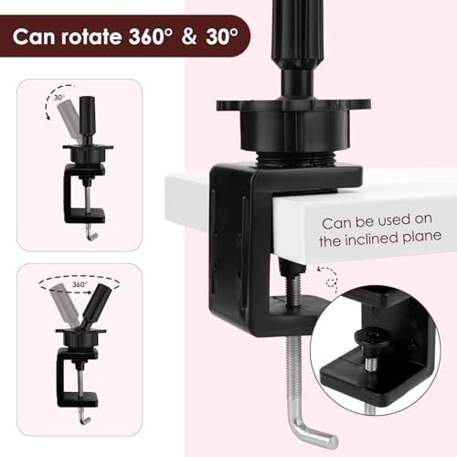 LIONVISON Practice Hand for Acrylic Nails: Flexible Mannequin Hand Model for Nails, Rubber Fake Training Manicure Hands with 240Pcs Ballerina Nail Tips