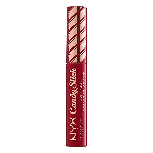 NYX PROFESSIONAL MAKEUP Candy Slick Glowy Lip Color Gloss - Single Serving (Wine Red)