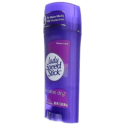Lady Speed Stick Invisible Dry Antiperspirant Deodorant, Shower Fresh, 2.3oz Twin Pack