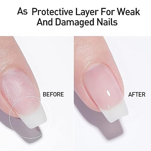 beautilux Rubber Base, 100ml Clear Soak Off Rubber Base Gel Polish for Professional Salon or DIY at Home, 3.38 fl.oz