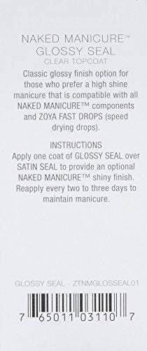 ZOYA Naked Manicure Glossy Seal Top Coat, 0.5 fl. oz.
