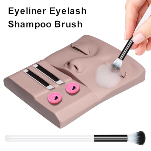 20 PCS Eyelash Cleaning Brush Set, Lash Bath and Shampoo Cleansing Brushes for Extension, Eyeshadow Brush Set, Bulk Black