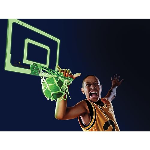 SKLZ Pro Mini Basketball Hoop with Ball, Glow in the Dark (18 x 12 inches)