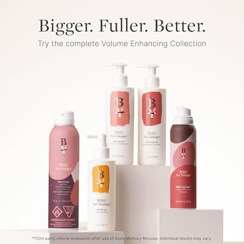 Better Not Younger - Lift Me Up Hair Thickener Spray 6fl.oz. for Women Over 40, Helps in Volumizing, Nourishing Scalp, Adds Texture for Visibible Fuller Hair - Non-Sticky