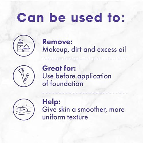 Buf-Puf Facial Sponge, Dermatologist Developed, Removes Deep Down Dirt & Makeup That Causes Breakouts and Blackheads, Reusable, Exfoliating, White, 10 Count