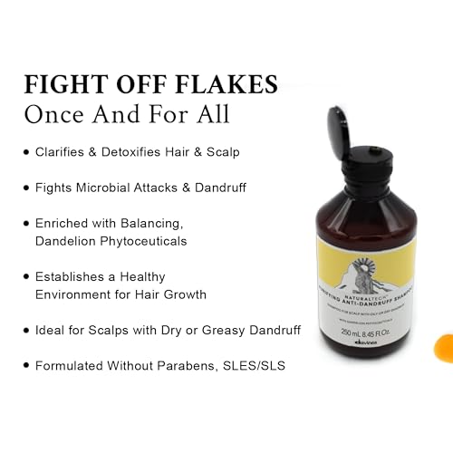 Davines Naturaltech PURIFYING Shampoo, Anti-Dandruff Protection While Gently Cleansing And Clarifying, 8.45 fl. oz.