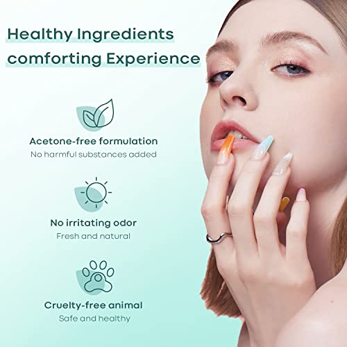 Modelones Slip Solution for Poly Gel, Anti-Stick Gel Nail Extension Complete Kit with Nail Forms Tips Clips Art Tool DIY at Home