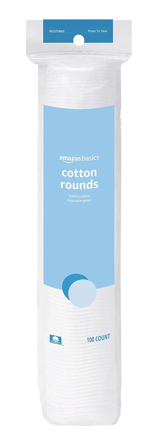 100% Cotton Hypoallergenic Makeup Removal Rounds | 600 Count | Eco-Friendly
