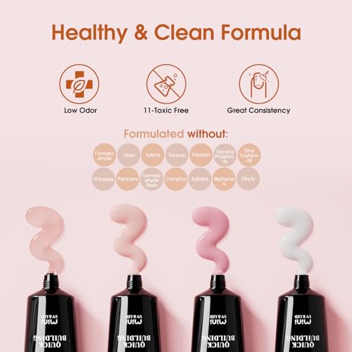 ROSALIND Poly Nail Gel Kit -14 Colors +72 Nail Art Accessories kit Clear Nude Poly Nails Gel Kit Starter Kit with Mini UV Lamp Slip Solution Basic Tools for Beginners with Everything