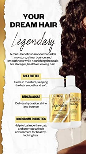 IGK LEGENDARY Dream Hair Shampoo | Healthy + Hydrated + Shine | Vegan + Cruelty Free |