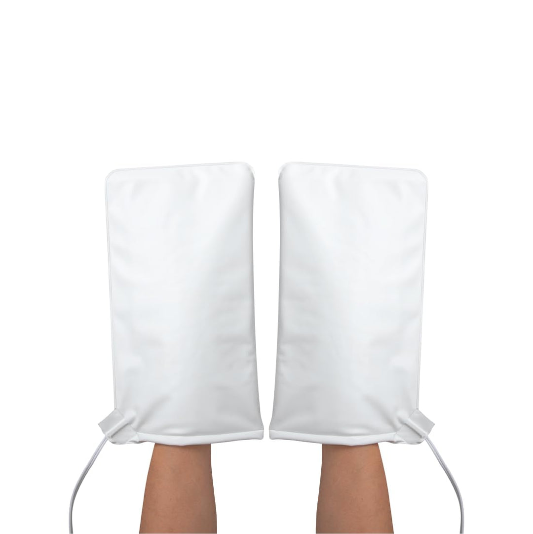ForPro Professional Collection Premium Heated Mitts, Electric Thermal Moisturizing Hand Warmers for Spa Treatments, Dual Temperature Settings, 1-Pair