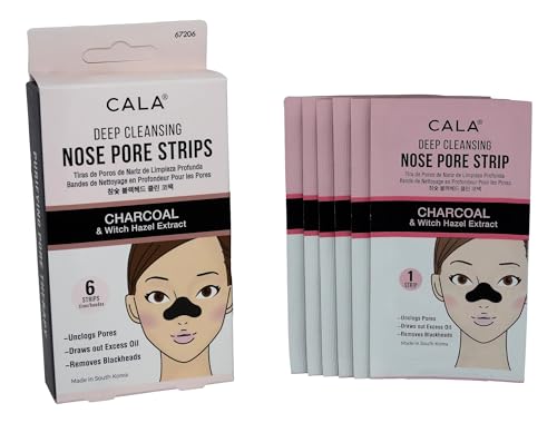 Cala Charcoal nose pore strips 6 count, 6 Count