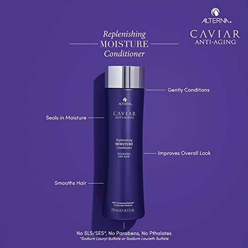 Alterna CAVIAR Anti-Aging Replenishing Moisture Conditioner | For Dry, Brittle Hair | Protects, Restores & Hydrates | Sulfate Free