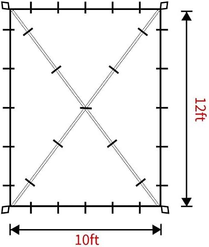 Gold Armour Rainfly Tarp Hammock, Premium 14.7ft/12ft/10ft/8ft Rain Fly Cover, Waterproof Ultralight Camping Shelter Canopy, Survival Equipment Gear Camping Tent Accessories (Brown 12ft x 10ft)