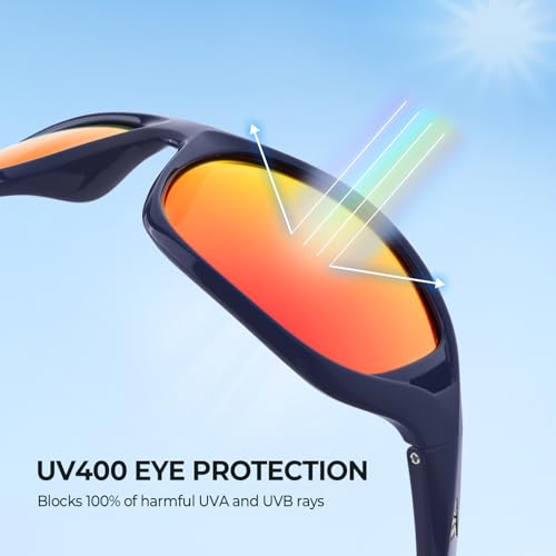 KastKing Dugan Polarized Sport Sunglasses for Men and Women, Ideal for Driving Fishing Cycling Running, UV Protection