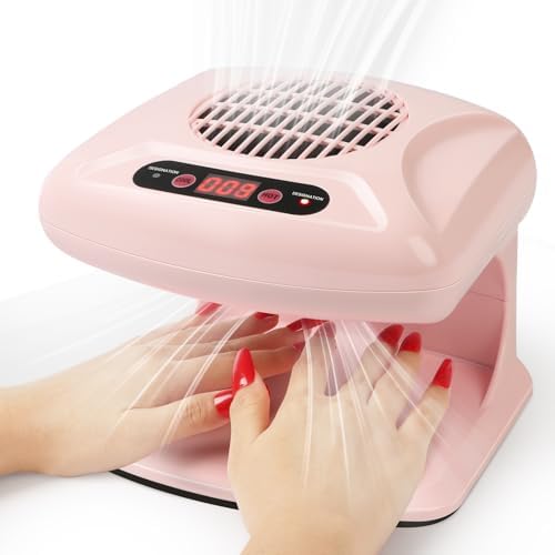 SAVILAND Professional Nail Dryer: 300W Quick Drying Nail Dryer for Regular Polish Acrylic Dip Powder Nail Dehydrator Primer Nail Polish Dryer Fan with Hot & Cold Air Must Have Nail Tech Supplies