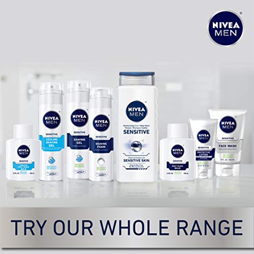 NIVEA Men Sensitive Shaving Gel - Protects Sensitive Skin From Shave Irritation - 7 oz. Can