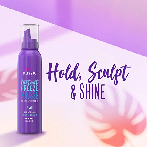 Aussie Mousse, with Jojoba & Sea Kelp, Instant Freeze, 24 Hour Hold, 6 fl oz, Triple Pack