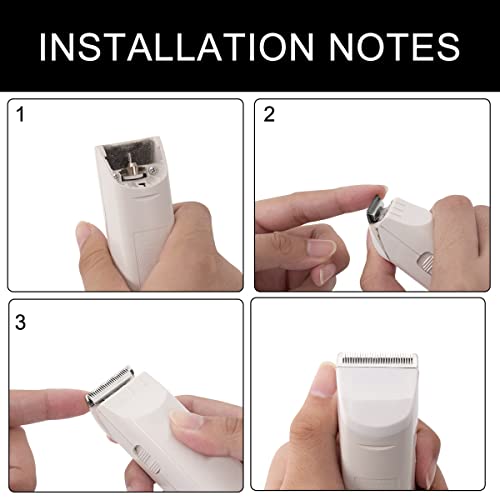 2 Pack Professional Peanut Clipper/Trimmer Snap On Replacement Blades #2068-300 - Compatible with Wahl Peanut Hair Clipper/Trimmer, White