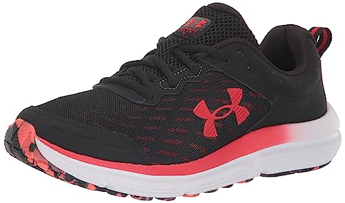 Under Armour Men's Charged Assert 10, (006) Black/Black/Red, 7, US