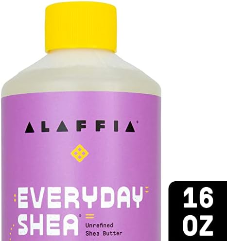 Alaffia Everyday Shea Bubble Bath, Soothing Support for Deep Relaxation and Soft Moisturized Skin, Made with Fair Trade Shea Butter, Cruelty Free, No Parabens, Vegan, Lavender, 16 Fl Oz