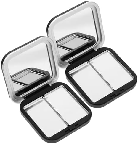 2 Pcs Empty Magnetic Eyeshadow Palettes for DIY Cosmetics - Lipstick, Blush, Powder