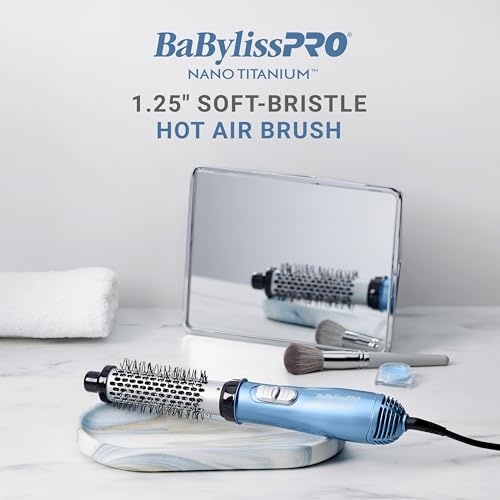 BaBylissPRO 1 1/4" Soft Bristle Hot Air Brush for Hair Styling