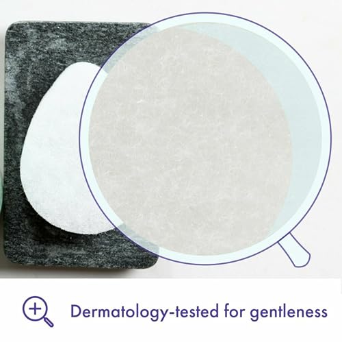 Buf-Puf Facial Sponge, Dermatologist Developed, Removes Deep Down Dirt & Makeup That Causes Breakouts and Blackheads, Reusable, Exfoliating, White, 1 Count