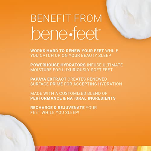 Benefeet Sweet Dreams Overnight Foot Repair - Night Cream for Detox, Moisturize & Soften Dry Cracked Skin, With Apple Cider Vinegar, Turmeric & Borage Oil, 4oz
