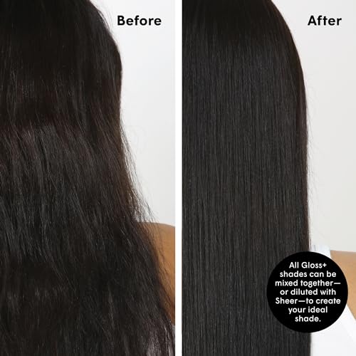 dpHUE Gloss+, Black - 6.5 oz (8-12 Applications) - Semi-Permanent Hair Color & Conditioner - Lasts Up to Eight Washes - Paraben, SLS & SLES Sulfate Free - Vegan, Leaping Bunny Certified