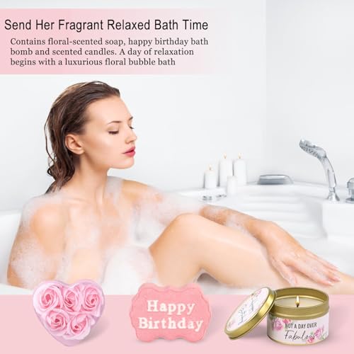 Best friend Birthday Gifts for Women Friendship, Birthday Gift for Women Mom Wife Her Best Friend Sister Aunt Teen Girl Girlfriend, Relaxing Spa Bath Gift Set Self Care Get Well Gift Baskets