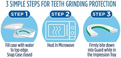 Oral-B Nighttime Dental Guard – Less Than 3-Minutes for Custom Teeth Grinding Protection with Scope Mint Flavor – Made in an FDA Audited USA Facility (2 Pack)