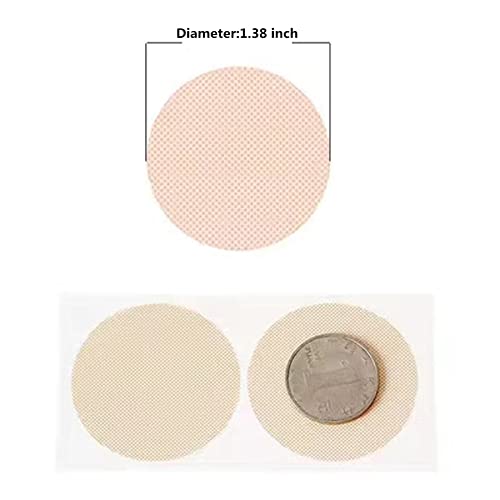alblinsy 100 Pairs Nipple Cover for Men,Mens Tape Pasties Patch Nipple Covers, Anti Chafing Protector Adhesive Nipple Guard Stickers for Runners Sports Gym Daily(Light Brown)
